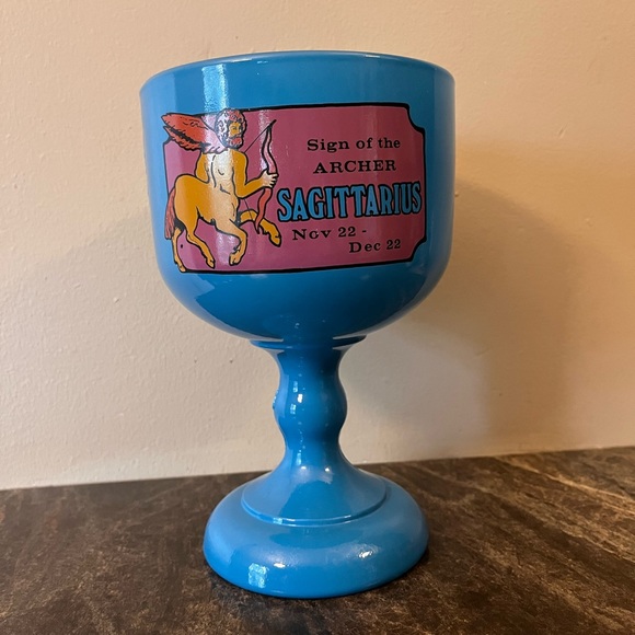 Indiana Glass Dining Vintage Tiara Indiana Glass Goblet Sagittarius